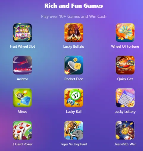 ONE 21 SLOTS GAMES LIST