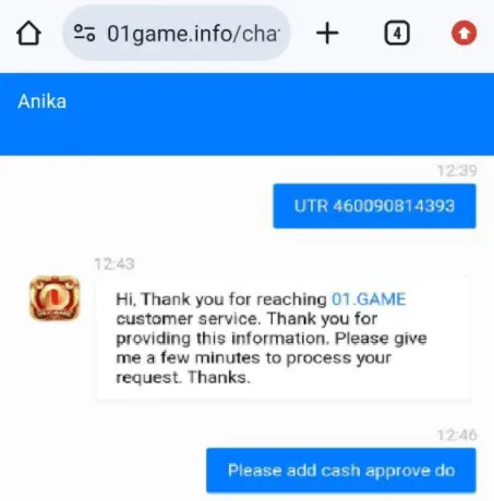 01 GAME CUSTOMER CARE OFFICIAL