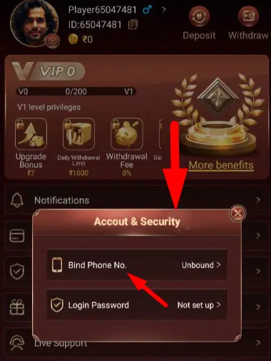 21 GAME MOBILE NUMBER BIND OFFICIAL