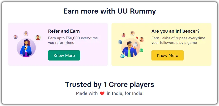 UU RUMMY REFER & EARN PROGRAM OFFICIAL