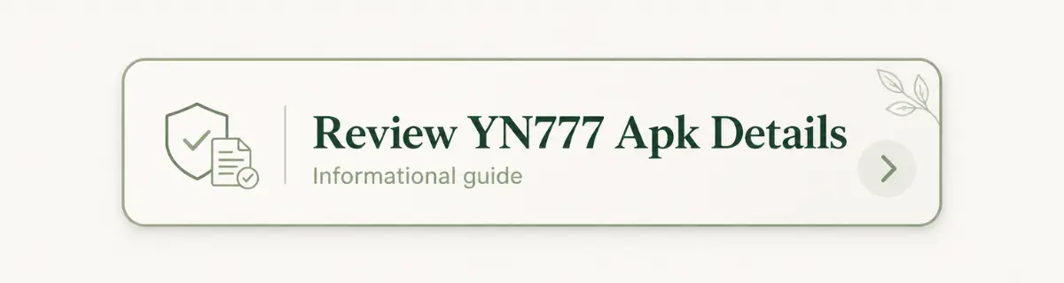 Review YN777 Apk Details informational button 