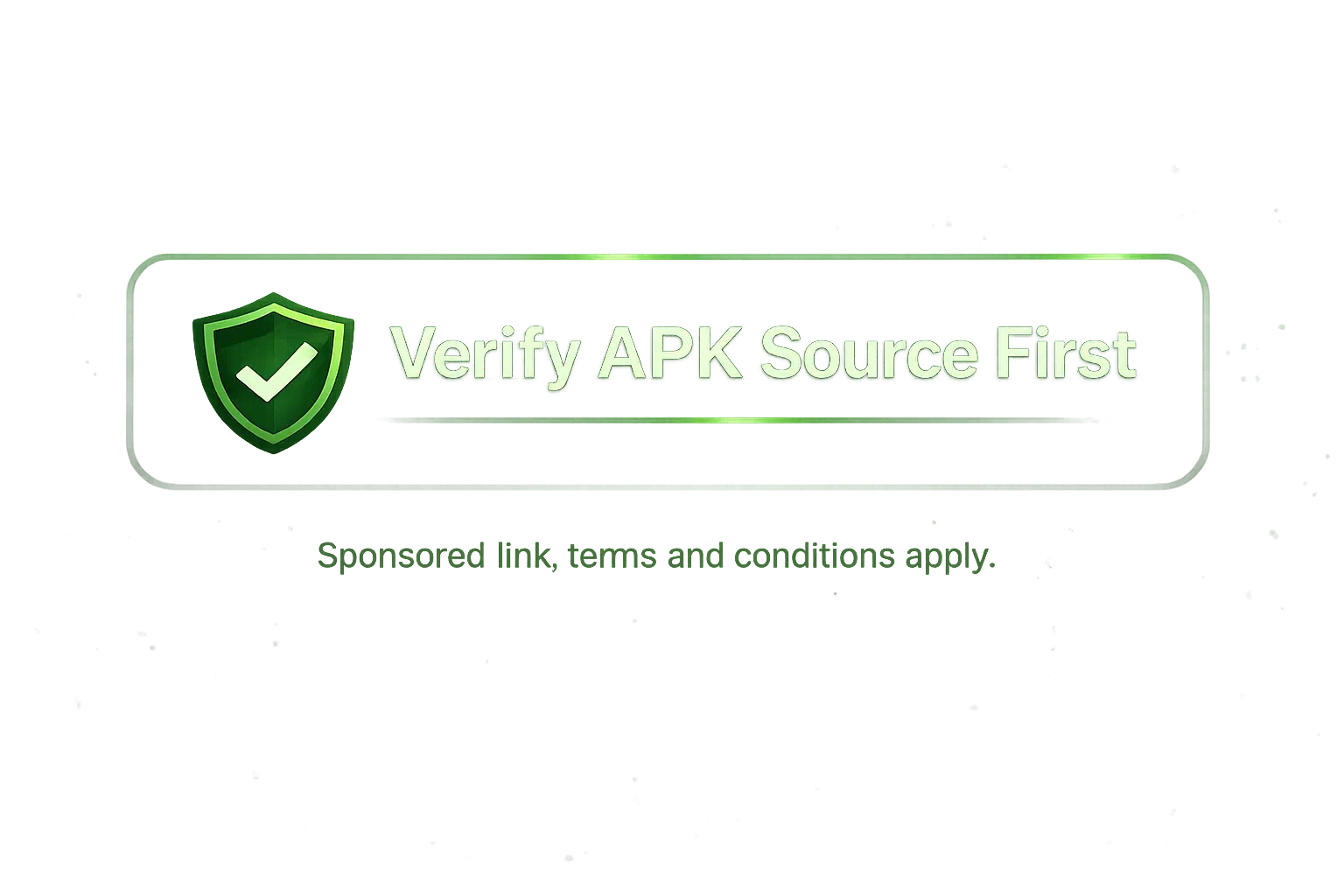 Verify APK Source First button with green shield icon for Yono 777 Game safety check