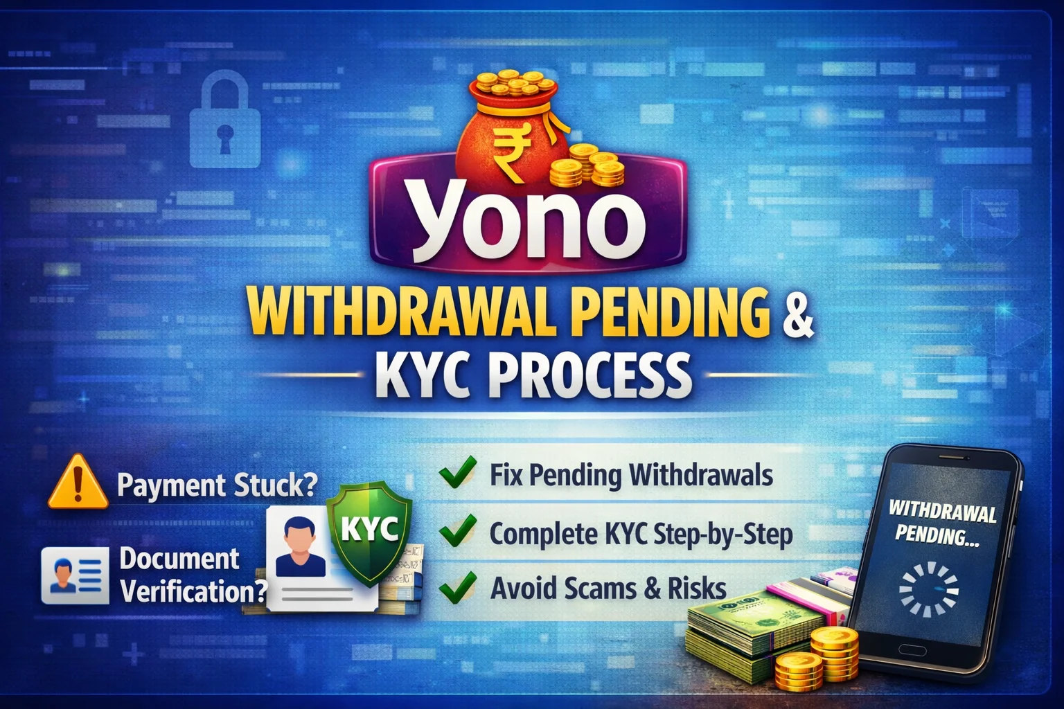 yono withdrawal pending kyc process